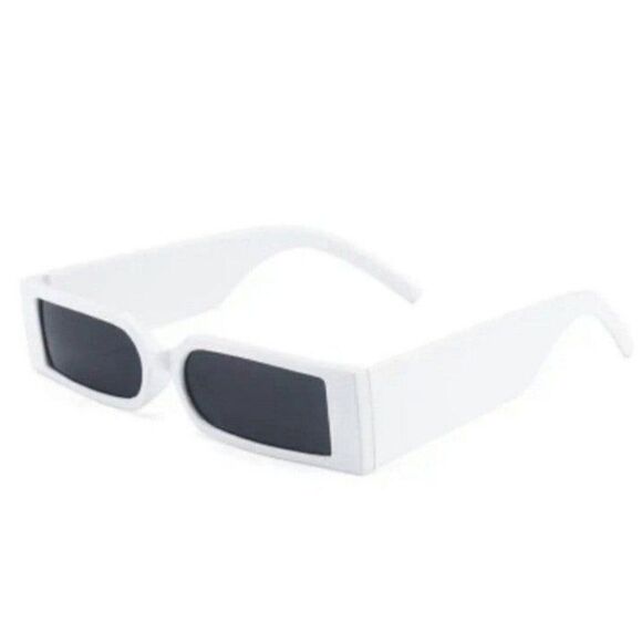 White Celebrity Vintage Unisex Sunglasses
